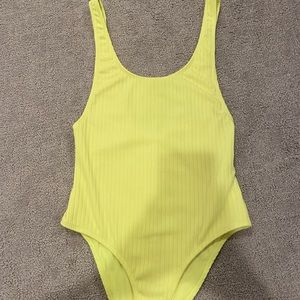 NEON YELLOW BODYSUIT!!!